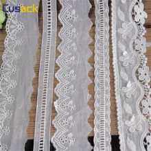 3 метра кружевная отделка аппликационный костюм отделка Белая лента хлопок домашний текстиль кружевная ткань для шитья 9 моделей