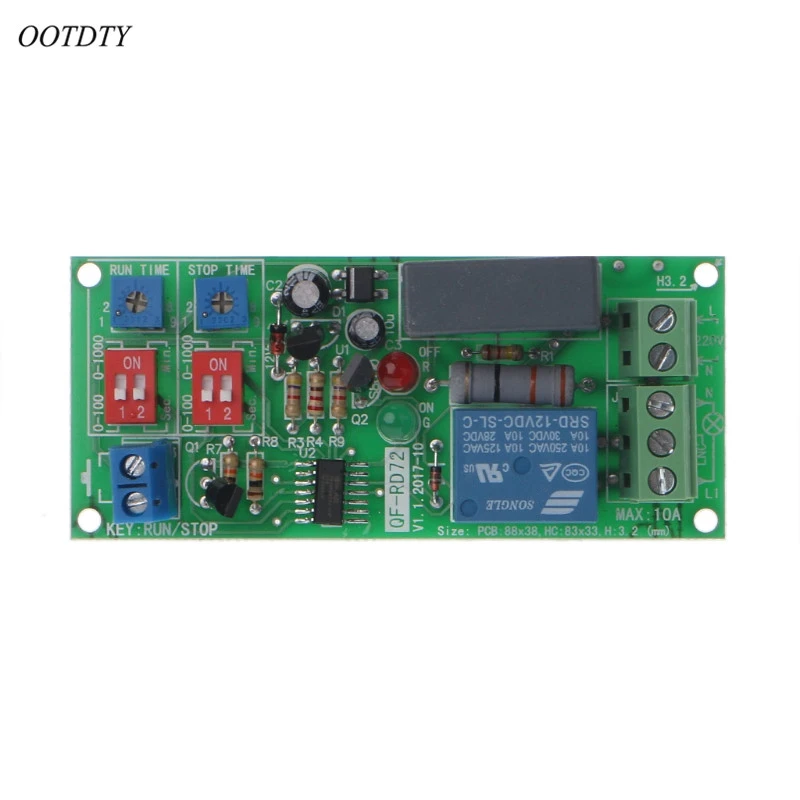 OOTDTY задержки цикла синхронизации реле переключатель включения/выключения модуля AC 110 В 120 В 220 В 230 В