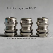 1, тренировочный костюм в британском стиле система G3/8 ''Никель латунные кабельные вводы Водонепроницаемый разъемы применить к кабелю 4-8 мм