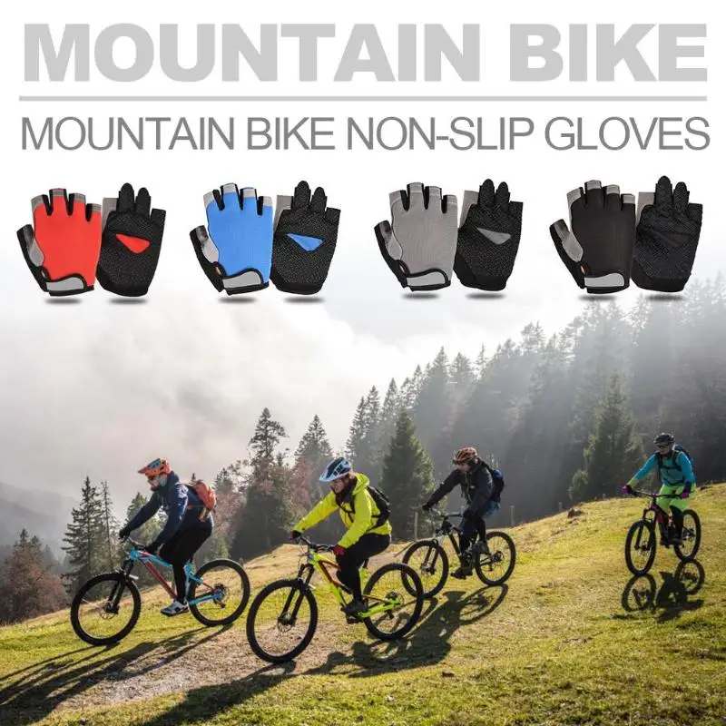 

Cycling Gloves Half Finger Men Women Summer Sports Anti-slip Bike Bicycle Gloves