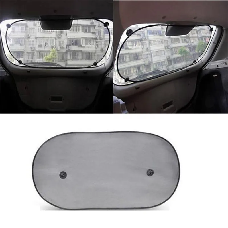

CARPIRE Car Sunshade 1Pcs Tech Car Rear Window Sunshade Sun Shade Cover Visor Mesh Shield black 100cm x 49cm ap1