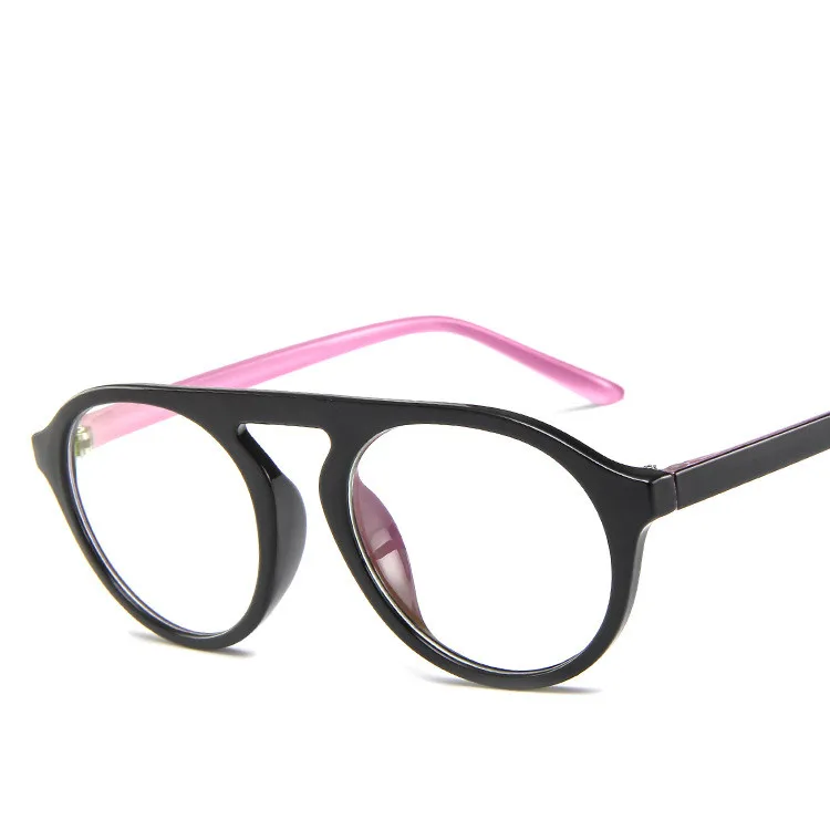 cheap Anti Blue Light Computer Glasses Frame Gaming Eyeglasses Frame Vintage Round Clear Lens Glasses Optical Spectacle Frame