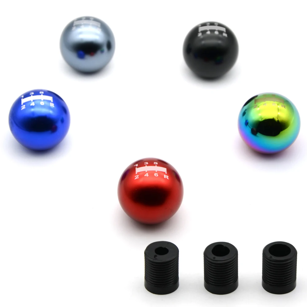 

5 Colors 6 Speed Universal Manual Automatic Spherical Shape Gear Shift Knob For Honda Acura/TOYOTA/MAZDA With Logo
