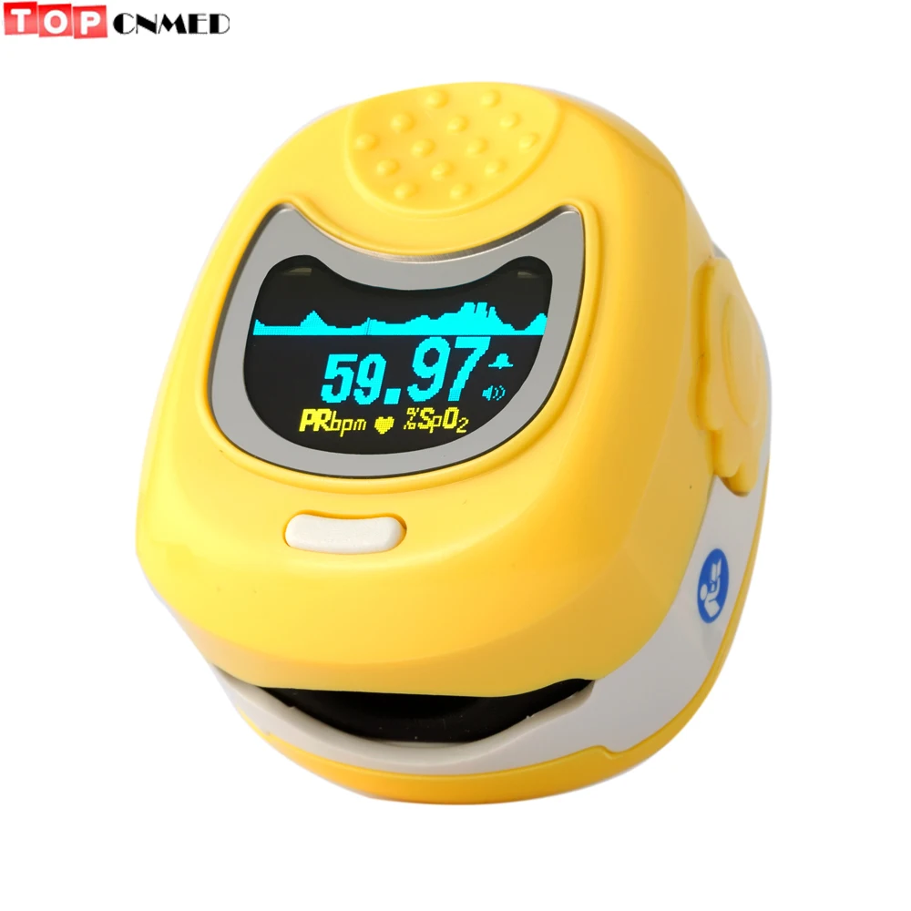 

Pulse Oximeter Oxímetro de Pulso Pediatric/Child/Kids SPO2 PR Blood Oxygen Saturation Monitor 2 Parameters FDA CE Contec