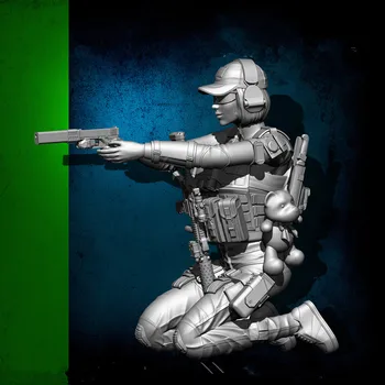 

1/24 Female SEALs Resin Soldier 75mm YFWW-1841