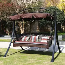 210x145cm Outdoor Swing Canopy Replacement UV30+ Sunshade Park Seat Garden Waterproof Dust Cover For Park Seat Patio Yard Ivory park swing garden swing amusement park equipment