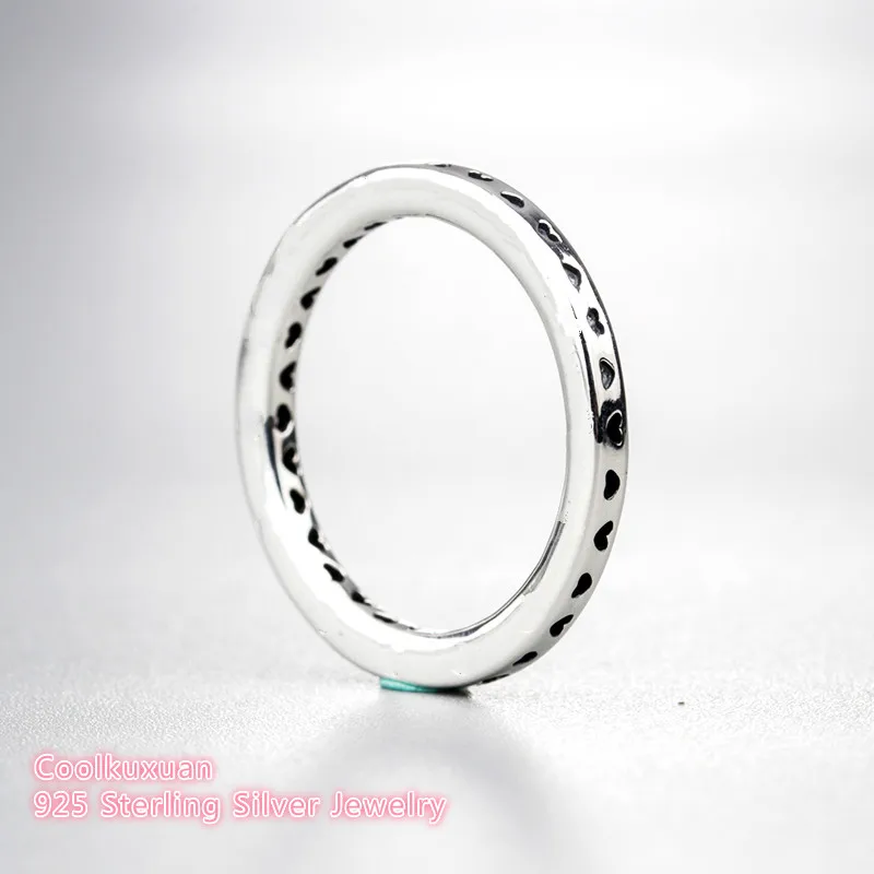 

2019 new Spring Original 100% 925 Sterling Silver Signature Hearts of Mistletoe Ring Compatible with European Jewelry