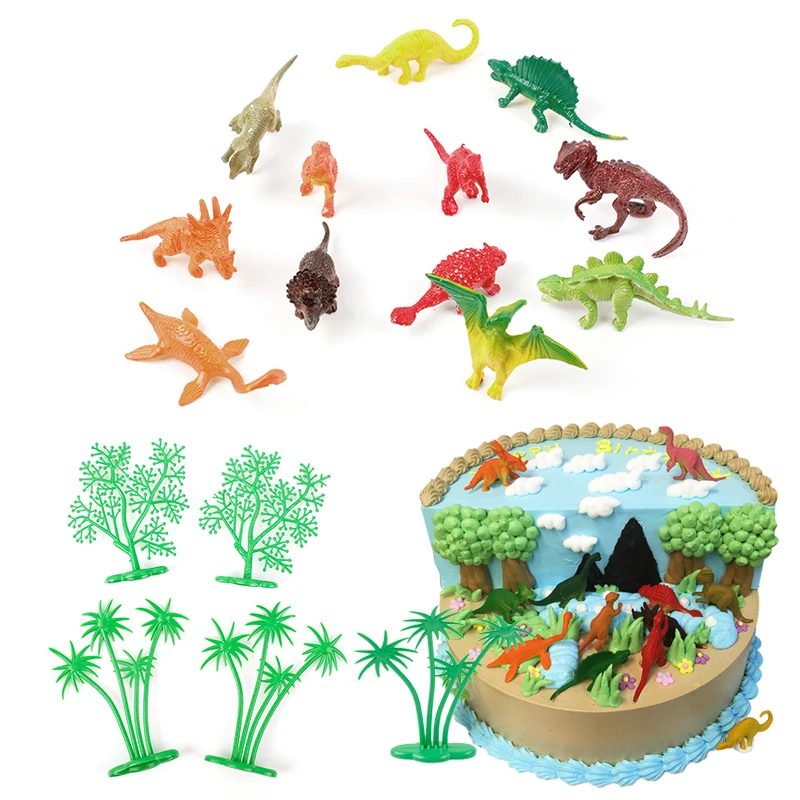 

CEVENT Cartoon Dinosaur Cake Decoration DIY Tree Cake Baking Decor Home Birthday Kids Toy Dinosaur Party Decoration Supplies