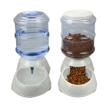 

New 3.5L/11L Automatic Pet Feeder Drinking Fountain Cat Dog Plastic Food Bowl Pets Water Dispenser TB Sale