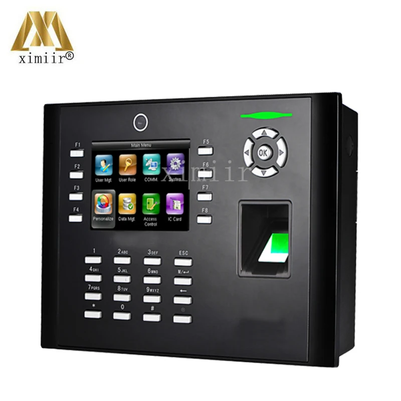 

Multifunctional ZK iClock680 Fingerprint Time Attendance Biometric Access Control Terminal Door locks home office security