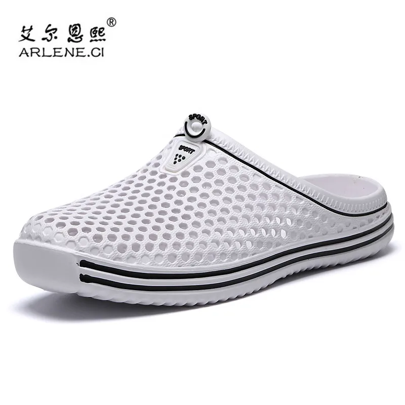

2018 Summer Hot Sale Couples Beach Sandals Light Weight Breathable Hole Amphibious Mens Women Shoes Outdoor Quick-drying Sandals