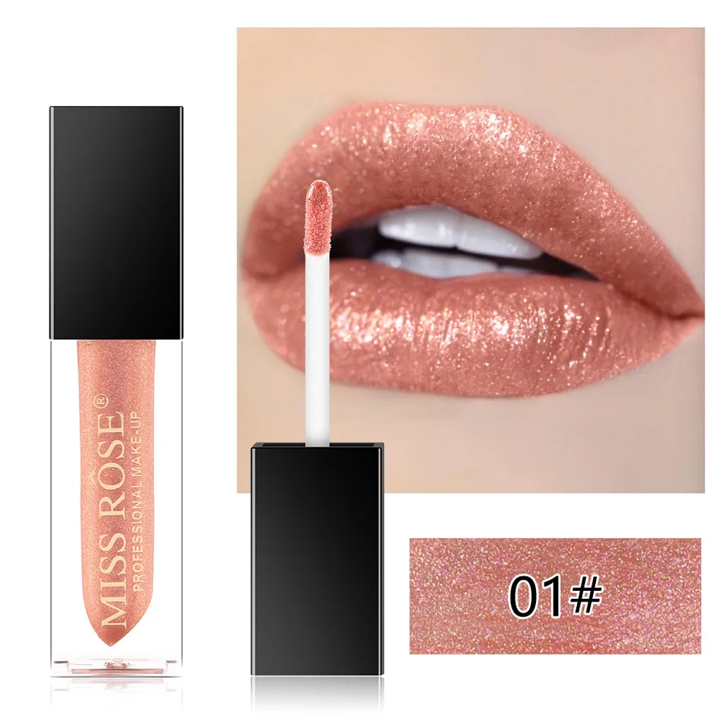 Pearlescent Gold Silver Glitter And Matte Lipstick Waterproof Red Matte Lips Gloss Liquid Lipstick Cosmetic Beauty Lip#YL10