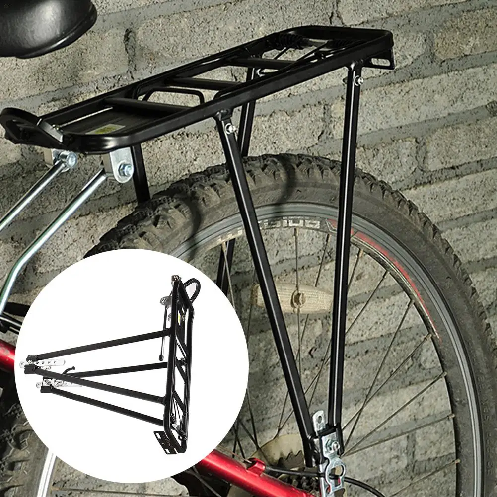 Универсальный алюминиевый сплав 90 кг Максимальная загрузка емкости велосипедный велосипед велосипедное заднее сиденье полка багажная Стойка горный велосипед аксессуары