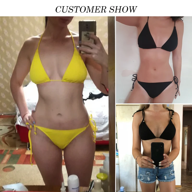 Бикини Bikinx с треугольными чашечками микро костюм из двух предметов купальник