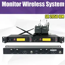 In Ear Monitor Wireless System, Twin transmitter Monitoring Professional for Stage Performance SR2050 IEM original uhf wireless in ear stage monitor system takstar in ear stage wireless monitor system 4 receiver 1 transmitter wpm 200