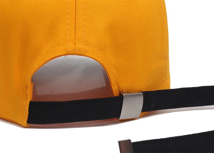 Новая бейсбольная кепка с вышитыми буквами для мужчин и женщин с длинной лентой, черная желтая Кепка, 2 цвета, Прямая поставка