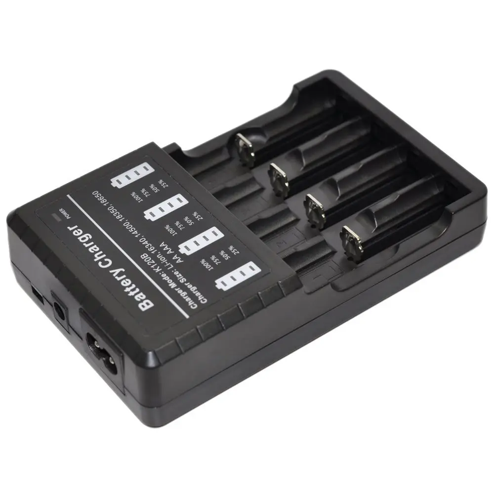 1x18650 LCD USB мульти 4 зарядное устройство для 22650 18650 18500 16340 CR123A AA AAA фонарик батареи