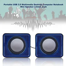 Kebidu Mini 2 канала USB Портативный плеера 3,5 мм разъем для мультимедийный компьютер Тетрадь с стерео эффект