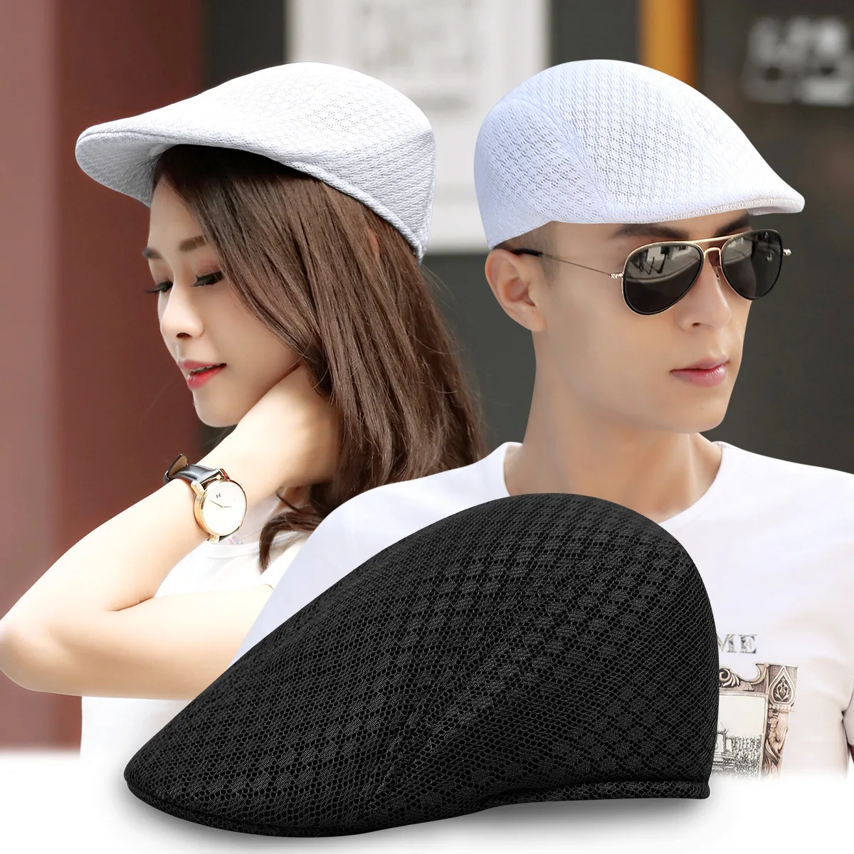 Beckyruiwu Wholesale Spring Summer Outdoors Ventilation Mesh Male Sun