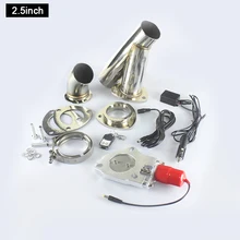 2 5inch 63mm Car Stainless Steel Electric Exhaust Cutout kit Valve with Remote Control Automobiles Electric