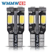 2x T10 W5W 10 led 5630 5730 SMD Canbus Error Free Габаритные хвост светильник, футболка с принтом "автомобиль" Клин Парковка купольная лампа Автомобильный бортовой светильник 12V