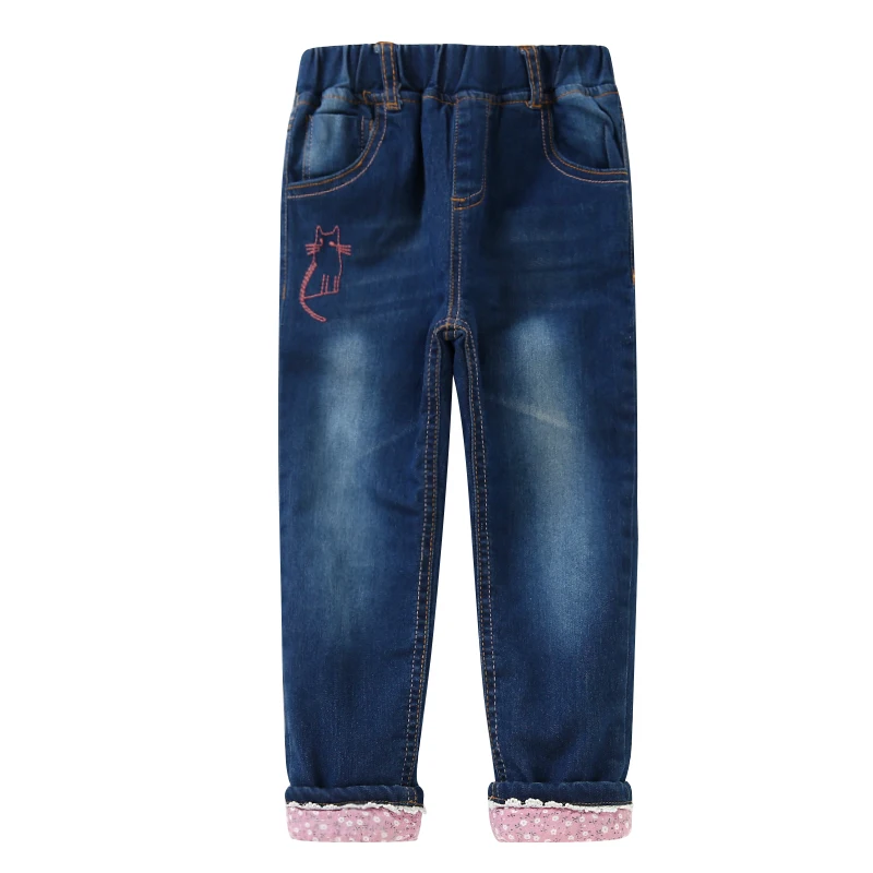 2018 Fashion Girls Velvet Thickening Warm Pants Autumn Winter Children Pants Winter Denim Pants For Girls Cotton Trousers 2-3T 2018 Fashion Girls Velvet Thickening Warm Pants Autumn Winter Children Pants Winter Denim Pants For Girls Cotton Trousers 2-3T
