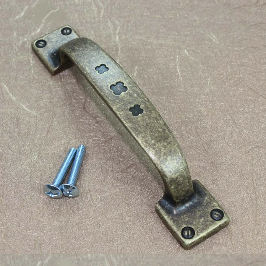 96mm vintage distress furniture handles bronze kitchen drawer