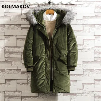 

2018 new style Winter Men Keep warm Classic Down Jacket Men's fashion casual Jackets Casual Thickening Parkas coat men M-4XL 5XL