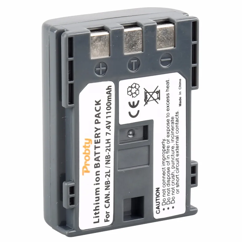Kit 2 Batterie HOSAN NB-2L NB-2LH + Caricabatterie USB Per Canon PowerShot G7 G9 S30 S40 EOS 350D 400D HV30 HG10 IXY DVM - 4