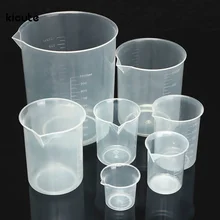 1 шт. 50 100 150 250 500 1000ml прозрачный Кухня лаборатории Пластик Градуированный объемный стакан контейнер мерный стаканчик инструмент