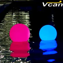 8 шт. Бесплатная доставка 20 см светодиодной подсветкой Бассейны плавающий шар света для праздников