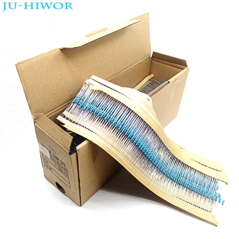 5000pcs 1/4W 1% Metal Film Resistor 0.22 0.3 0.47 0.5 1 1.5 10 47 100 220 330 1K 10K 100K 470K Ohm 10Kohm Electronic Components 5000pcs 1/4W 1% Metal Film Resistor 0.22 0.3 0.47 0.5 1 1.5 10 47 100 220 330 1K 10K 100K 470K Ohm 10Kohm Electronic Components