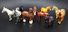 10pcs lot 3 4cm original high quality mini cute horses action figure set best kids font