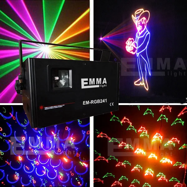 ilda TTL laser 2W rgb laser beam&animation&gobos programmable full