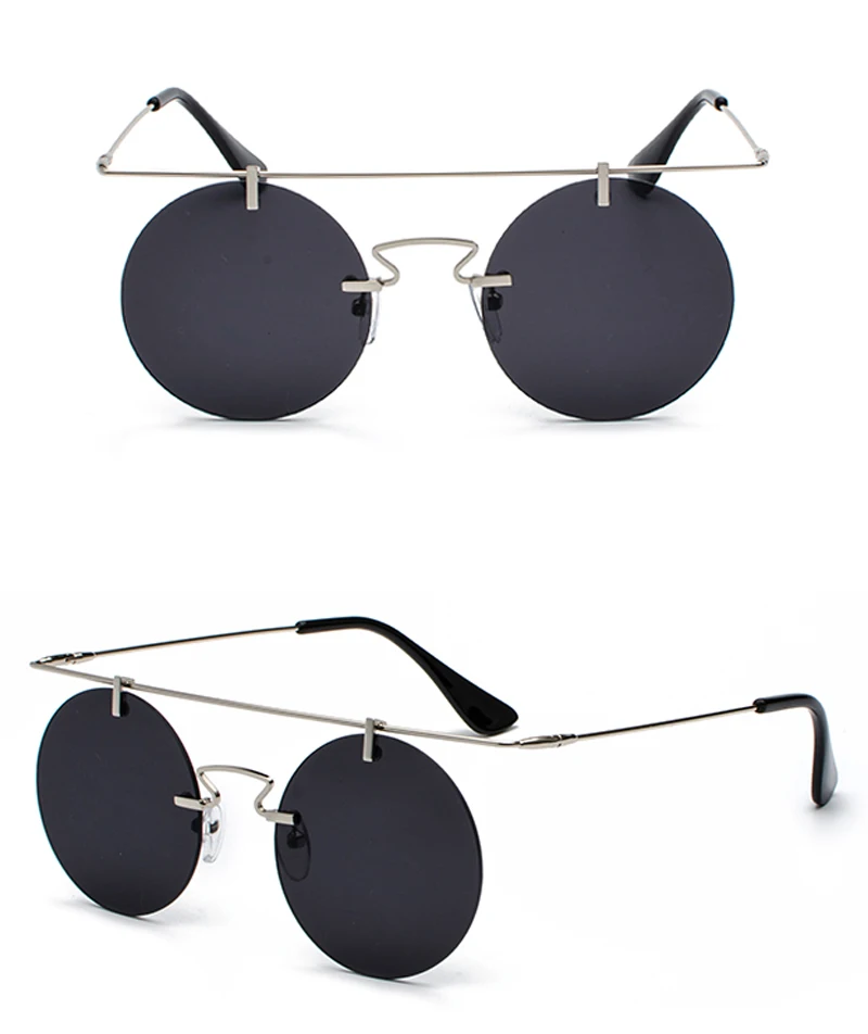 rimless sunglasses for women brand designer detail (7)