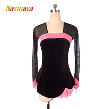 Nasinaya фигурное катание платье заказной конкурс Катание на коньках юбка для девочки Для женщин дети Patinaje гимнастика производительность 227