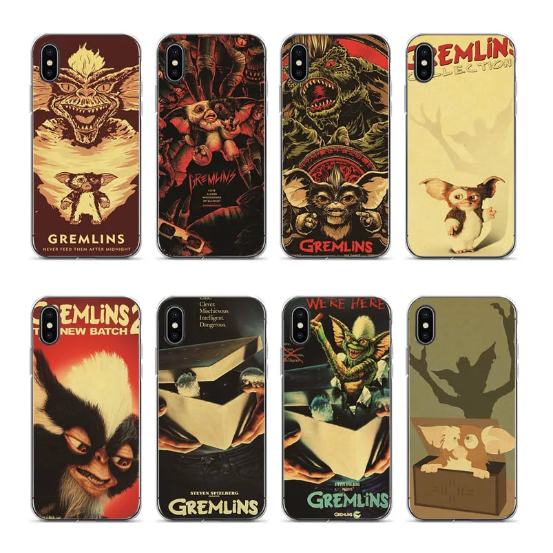 

OUTMIX Gremlins Retro Phone Back TPU Cover Case For iPhone 6s 6plus 6 7plus 7 8 8plus 5 5S SE XR XS max phone case