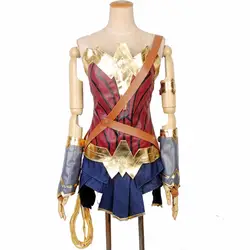 2018 чудо женщина костюм на Хэллоуин костюмы для взрослых изготовление под заказ Лига Справедливости Маскарадный костюм Чудо-женщины костюм