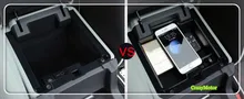 Для Land Rover Discovery Спорт 2015 2016 2017 автомобиля подлокотник Хранения Бардачок лоток Stor автомобиля Салонные аксессуары