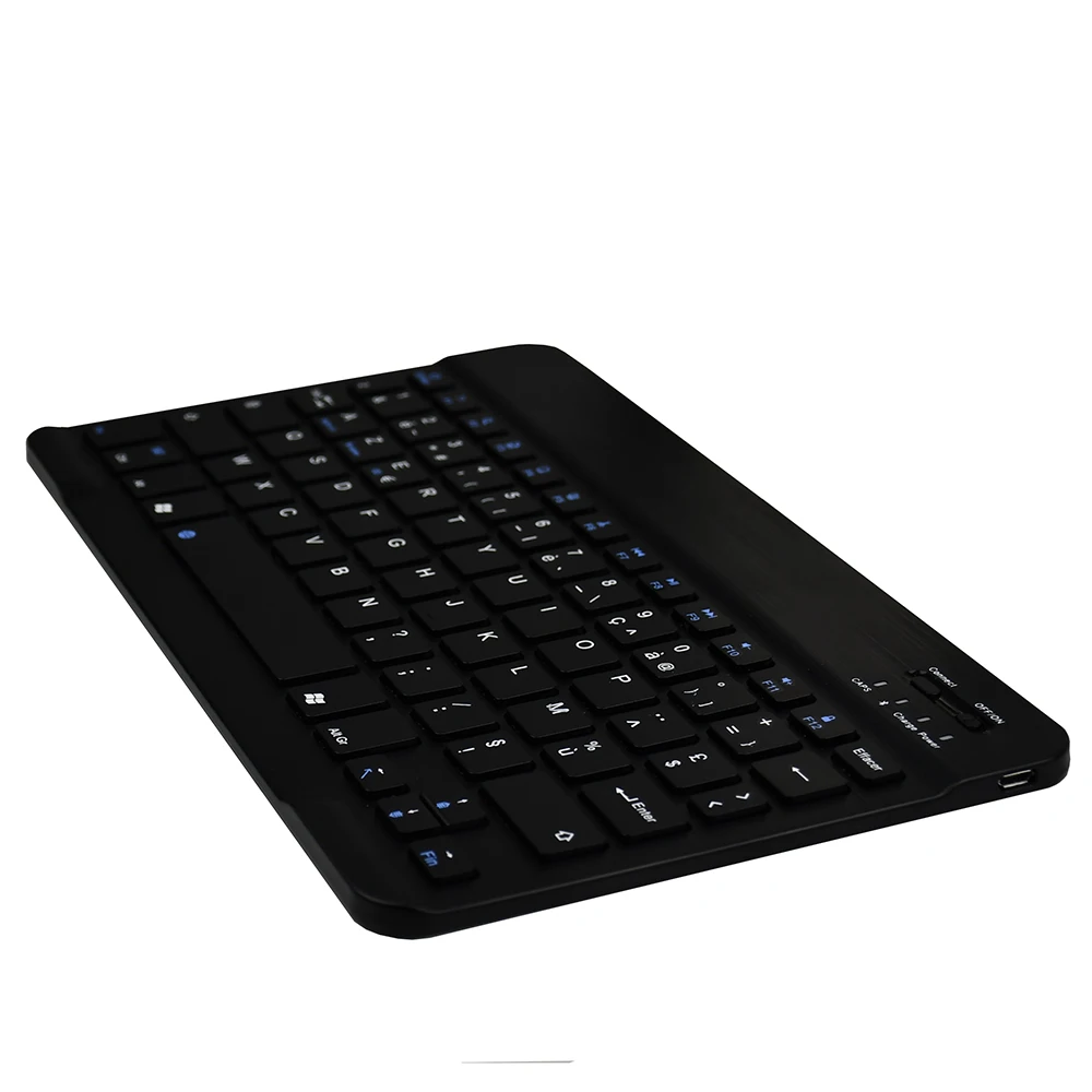 Zienstar 10 дюймов Azerty Французская алюминиевая Беспроводная клавиатура Bluetooth для Apple