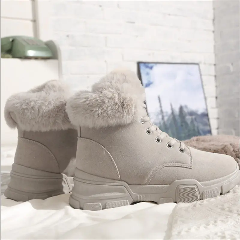 Women's Shoes Cotton Shoes Non-slip Plus Velvet Winter Outdoor Sports shoes Running Shoes Quality Wear-resistant Sneakers 2018