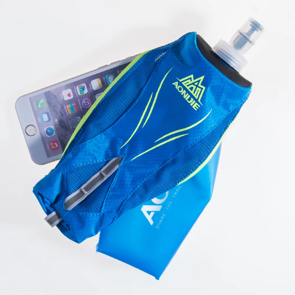 AONIJIE Marathon Race Running Hand-held Water Bottle Kettle Holder Wrist Storage Bag Hydration Pack Hydra Fuel Soft Flask