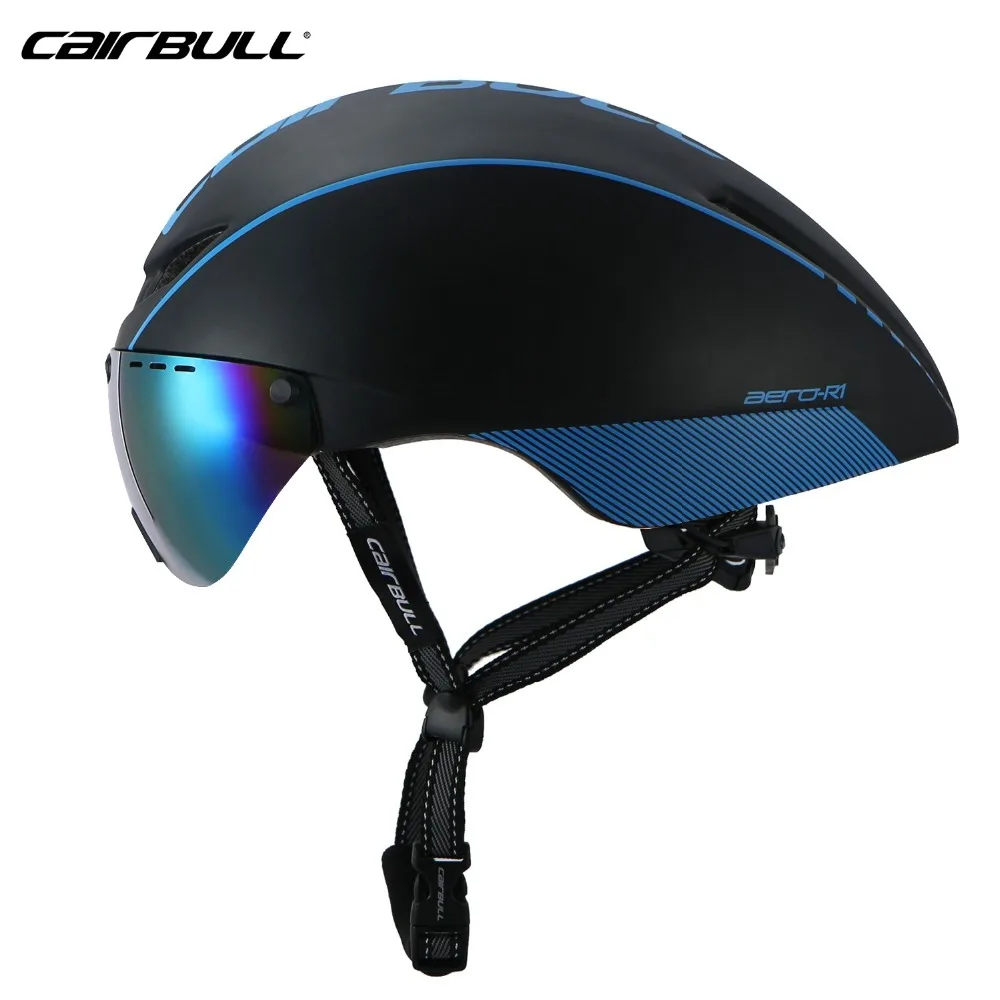 CAIRBULL Профессиональный велосипедный шлем AERO-R1 Магнитные очки дорожный велосипед пневматический шлем TT езда время-пробный гоночный шлем