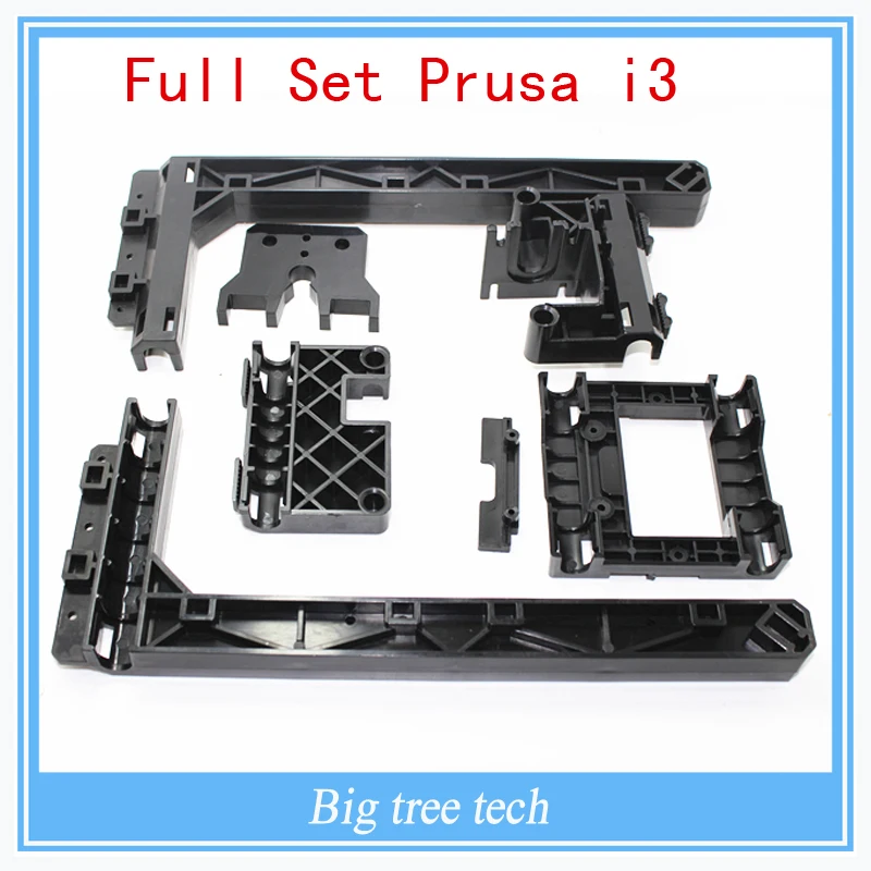 

1Full Set Prusa i3 Reprap Frame MK7 MK8 Plastic Parts Makerbot Replicator Extruder Frame Plastic Parts Kit