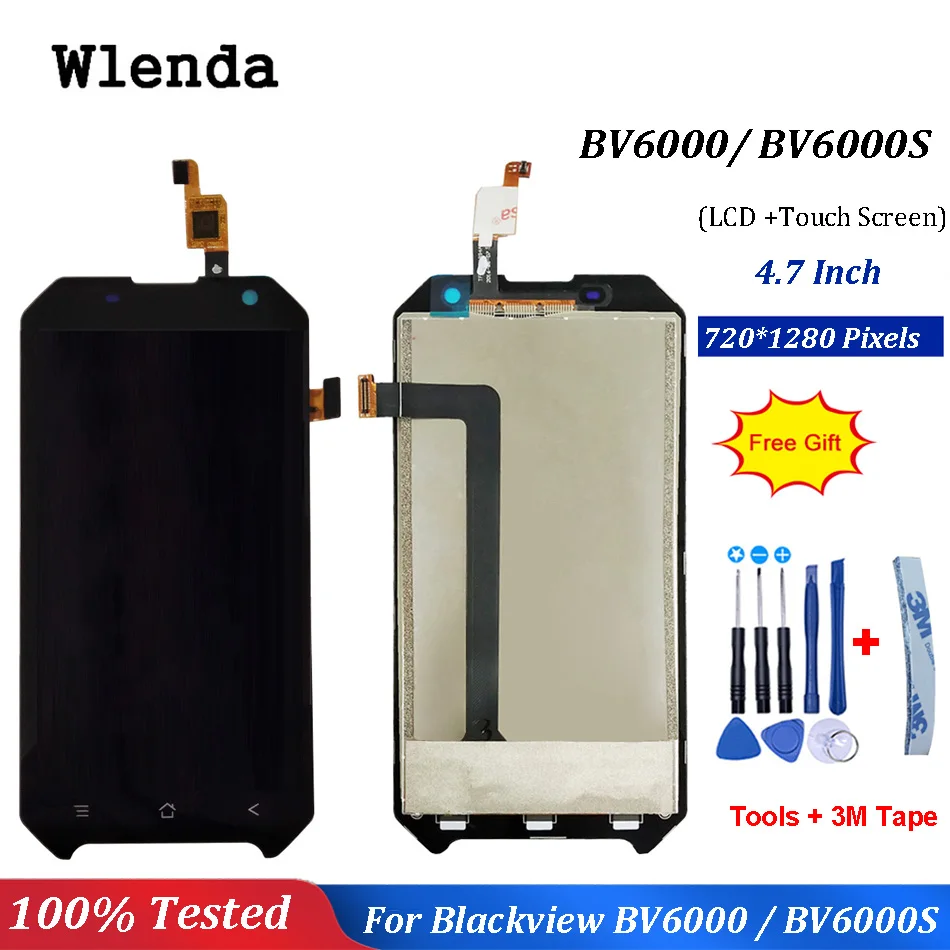 

4.7 inch LCD For Blackview BV6000 LCD Display+Touch Screen 100% Tested Screen Digitizer Assembly Replacement BV6000S