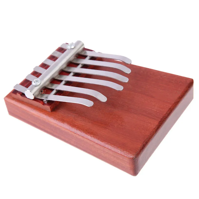 Портативный 6 ключей Kalimba Mbira Likembe Sanza палец «пианино для больших пальцев» палисандр музыкальный инструмент карманный пианино подарки