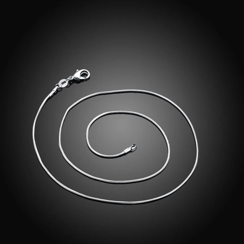 

10PCS/LOT 2MM 16-24inches promotions Beautiful silver colorWOMEN MEN Cute chain necklace high quality fashion for pendant