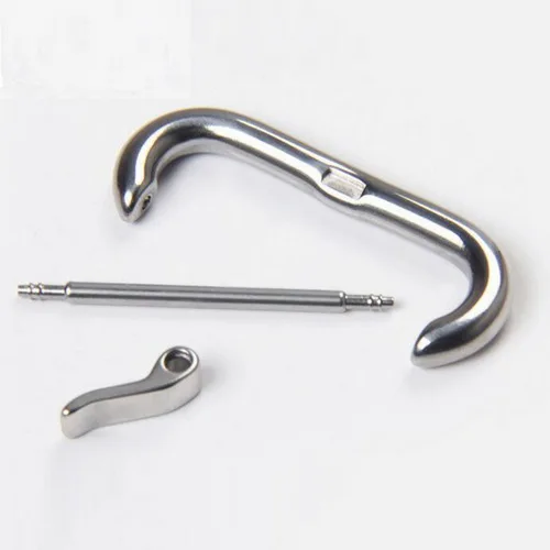 16mm 18mm 20mm 22mm Stainless Steel Metal Watch Band Buckle Round Clasp Silver For Rubber Leather Strap Bracelet Accessories Silver