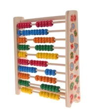 Small Abacus Kids Children Wooden Toy Early Learning Educational Toy Colorful Computing Frame Montessori Math Toy