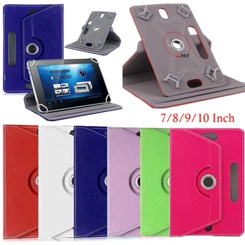 

7"/8"/9"/10" Inch 360 Degrees Rotation Flip Stand For Samsung Huawei iPad Universal Anti-fall Tablet Cover Leather Protector